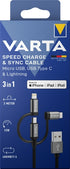 VARTA Consumer Batteries Kabel Micro USB, USB Typ C, Lightning