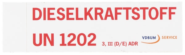 VDBUM Prüfplakette-Dieselkraftstoff