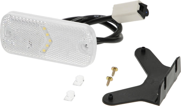 Vordere Positionsleuchte rechteckig mit Jaeger AnschlussLED 12-24V passend für Universal