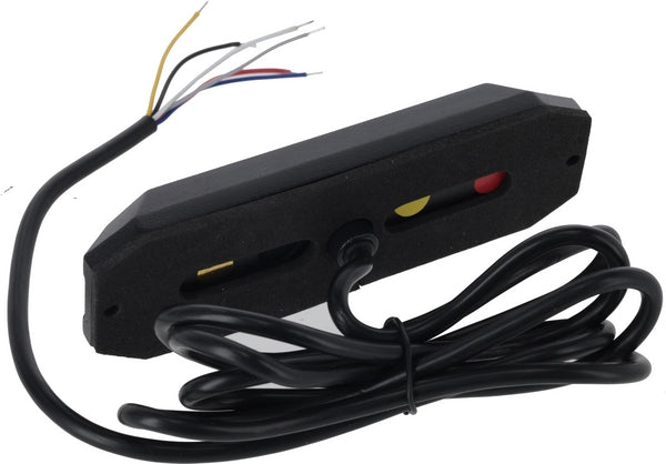 Warnblinkleuchte / Schlussleuchte LED, rechteckig, 12/24V, orange/rot, 129x41x14mm, 12/42 LEDs passend für Universal