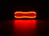 Warnblinkleuchte / Schlussleuchte LED, rechteckig, 12/24V, orange/rot, 129x41x14mm, 12/42 LEDs passend für Universal