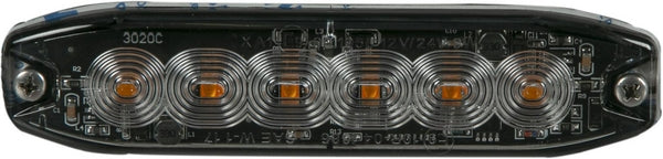 Warnblitzer, bernsteinfarben, 6 LEDs passend für Universal