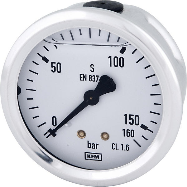 WIKA Manometer, Ø63 mm, 160 bar, Anschluss hinten 1/4"