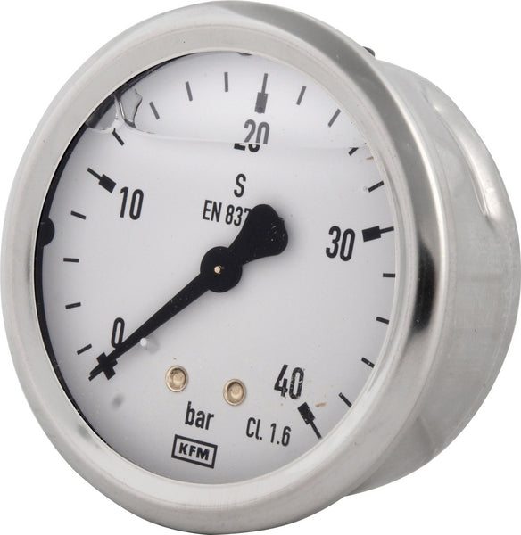 WIKA Manometer, Ø63 mm, 40 bar, Anschluss hinten 1/4"