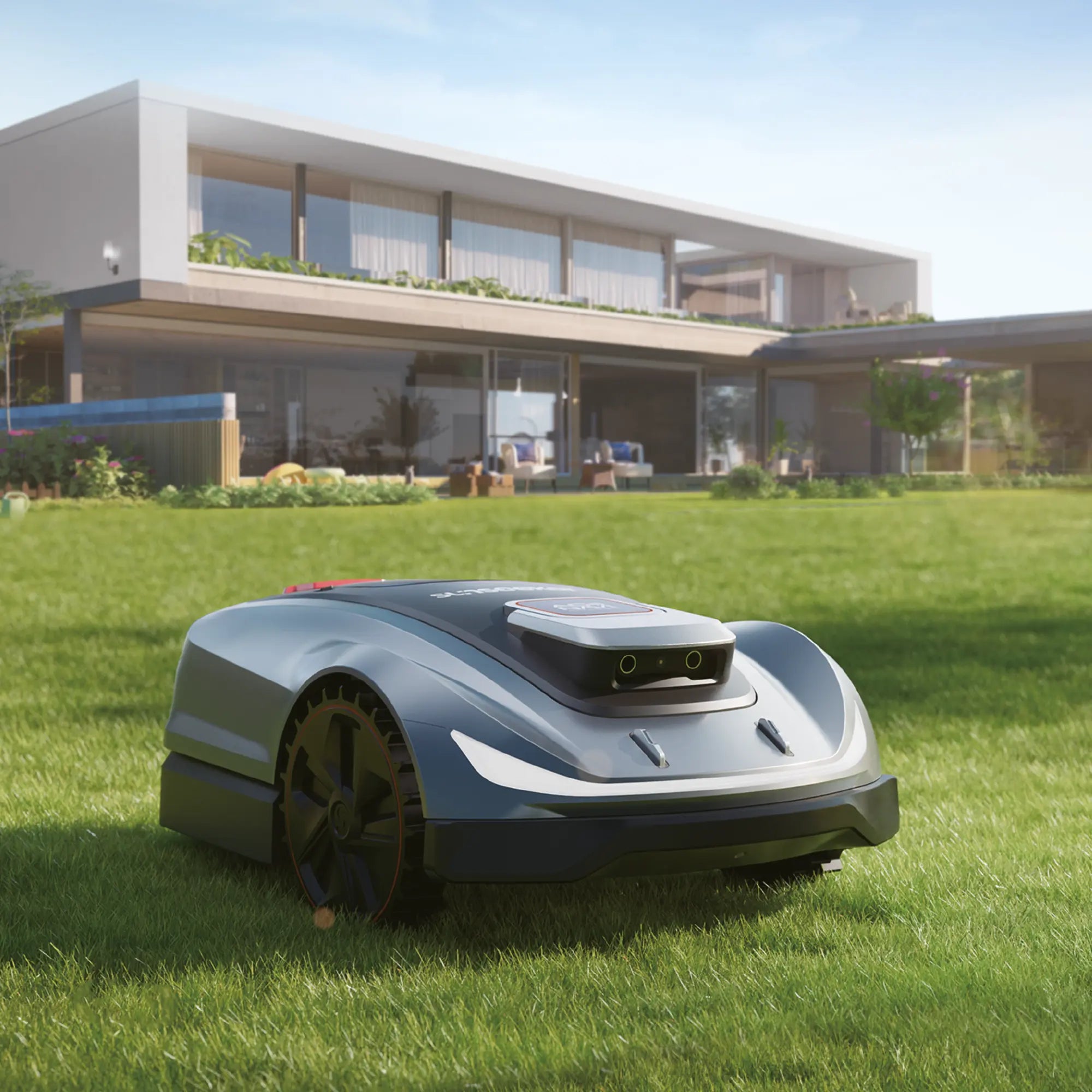 Sunseeker Elite X5 Mähroboter mit kabelloser Navigation und Allradantrieb bis 2.000 m² Sunseeker