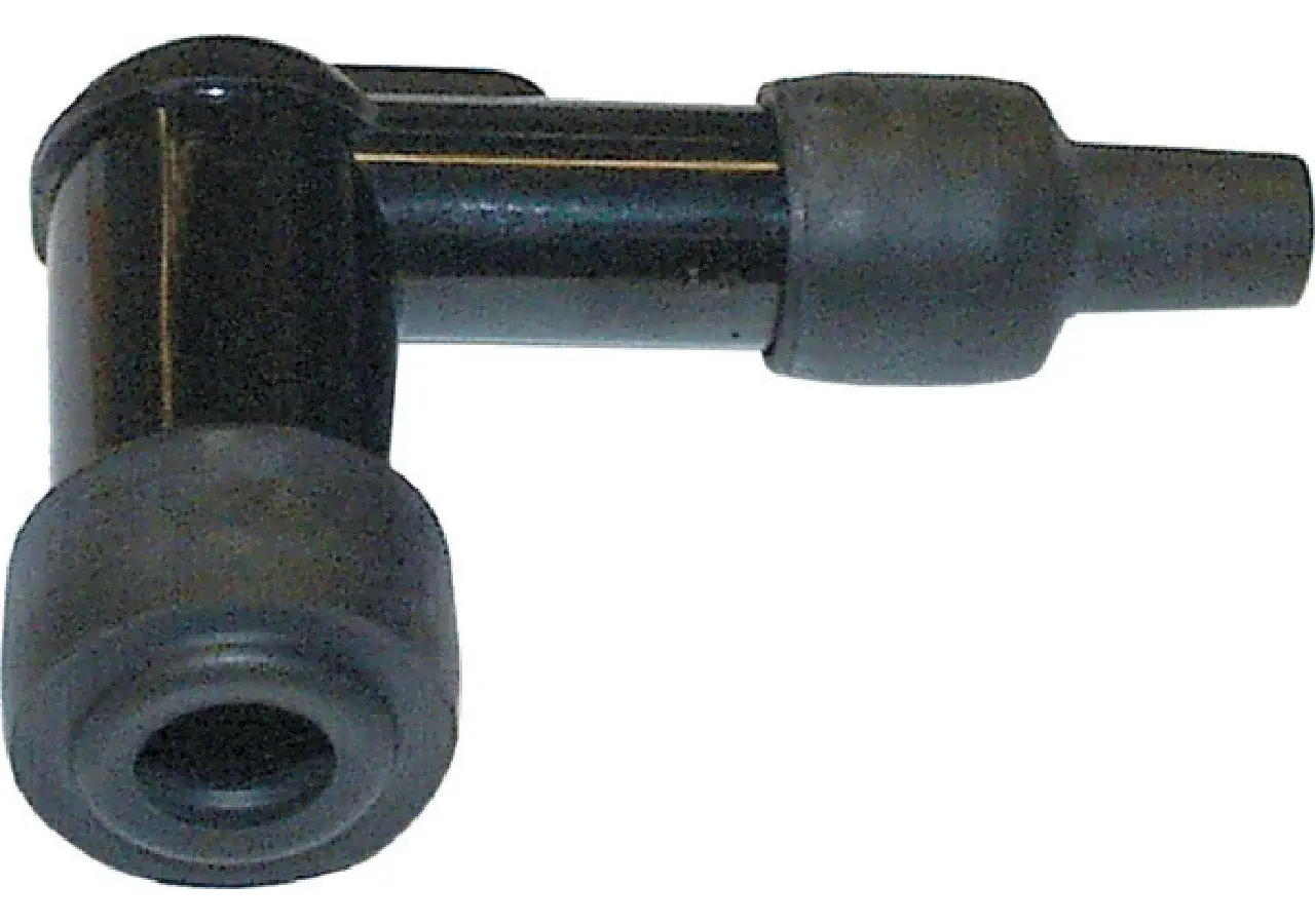 Zündkerzenstecker 90° NGK LB05F für 7–8 mm Zündkabel, Seitenansicht