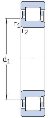 Zylinderrollenlager 25x52x15 mm SKF